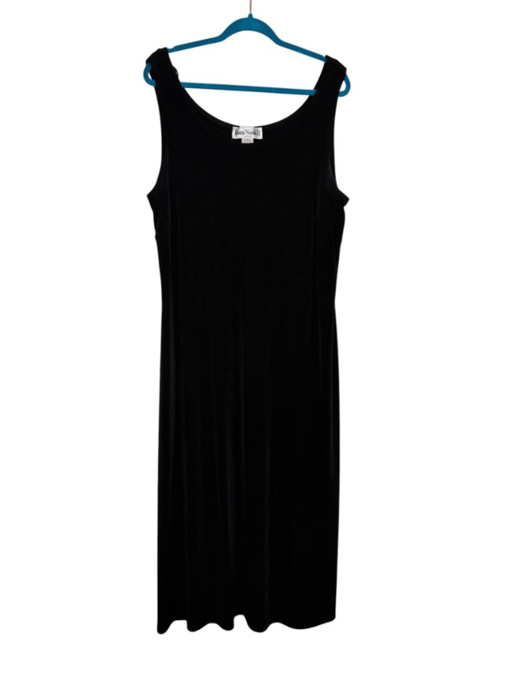 Ronnie Nicole II By Ouida Maxi Dress Acetate Slinky Knit Traveler Black 18W